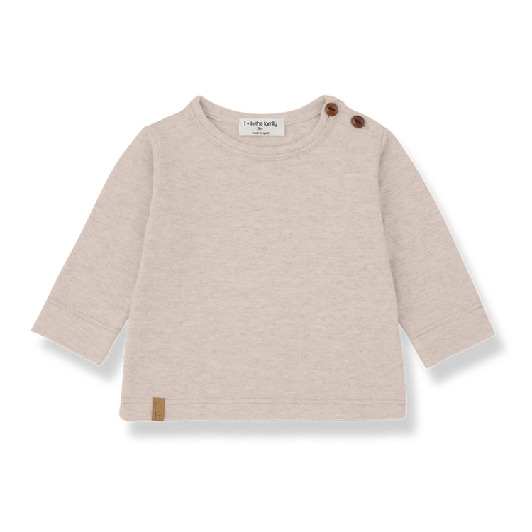 1+ in the family Tom L.Sleeve T-shirt - Nude