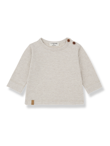 1+ in the family Tom L.Sleeve T-shirt - Rice