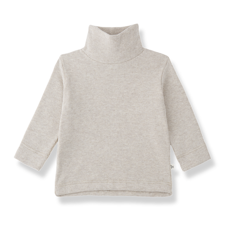 1+ in the family Lodi Turtle Neck T-shirt - Rice