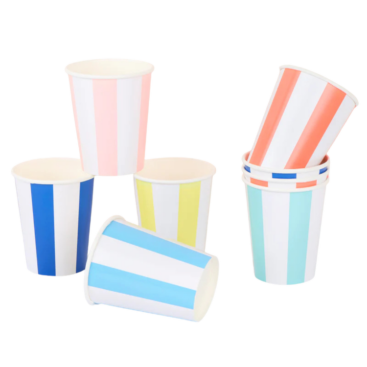Meri Meri Beach Striped Bekertjes