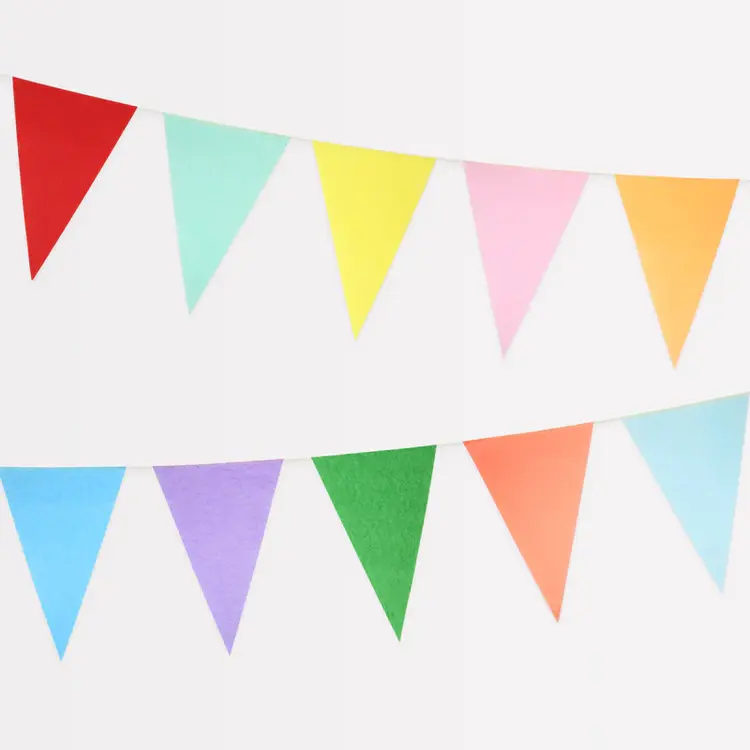 Meri Meri Bright Tissue Flag Garlands