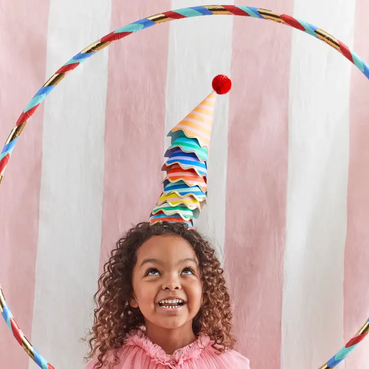 Meri Meri Stripe Party Hats - 8pack