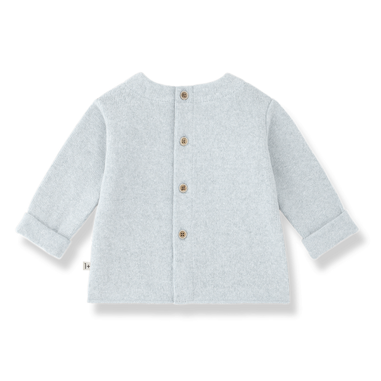 1+ in the family Brantes L.Sleeve Pocktet T-shirt - Ciel