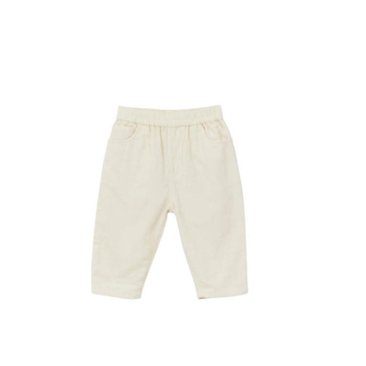 Arsène & Les Pipelettes Pantalon Velours Fin - Ecru