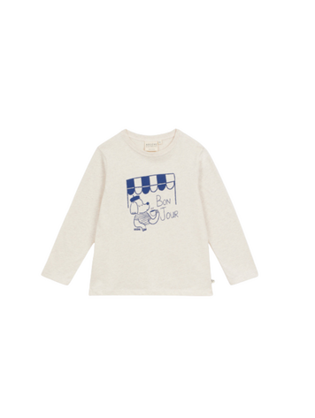 Arsène & Les Pipelettes T-shirt Bonjour - Sable Chine