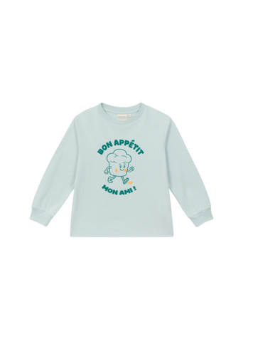 Arsène & Les Pipelettes T-shirt Bon Appetit Mon Ami - Ice