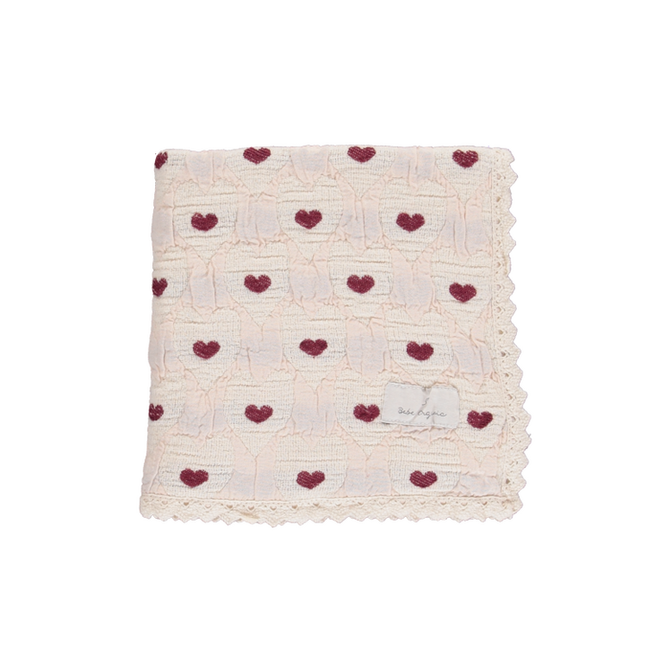 Bebe Organic Love Dekentje - Heart Motif