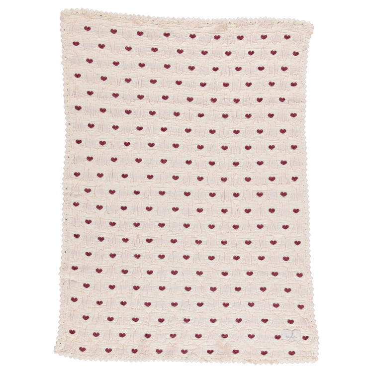Bebe Organic Love Dekentje - Heart Motif