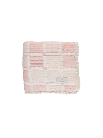 Bebe Organic Mai Dekentje - Mauve Patchwork