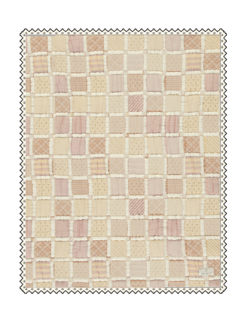 Bebe Organic Mai Blanket - Taupe Patchwork