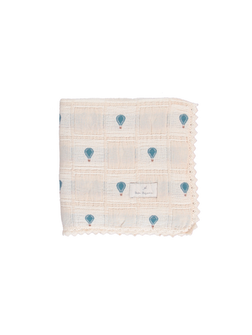 Bebe Organic Balloon Dekentje - Sand Patchwork