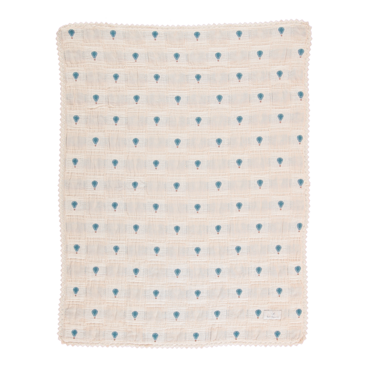 Bebe Organic Balloon Blanket - Sand Patchwork
