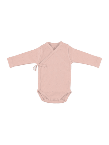 Bebe Organic Bebe Wrap Onesie - Blush Pointelle