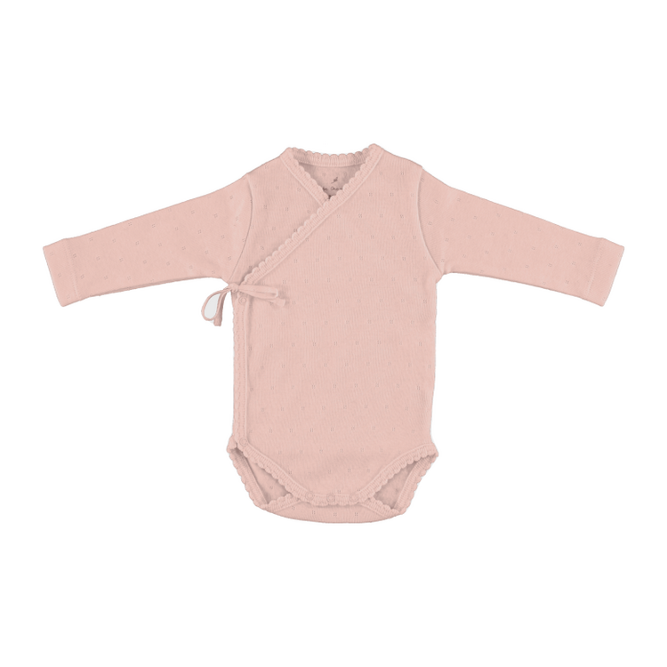 Bebe Organic Bebe Wrap Onesie - Blush Pointelle