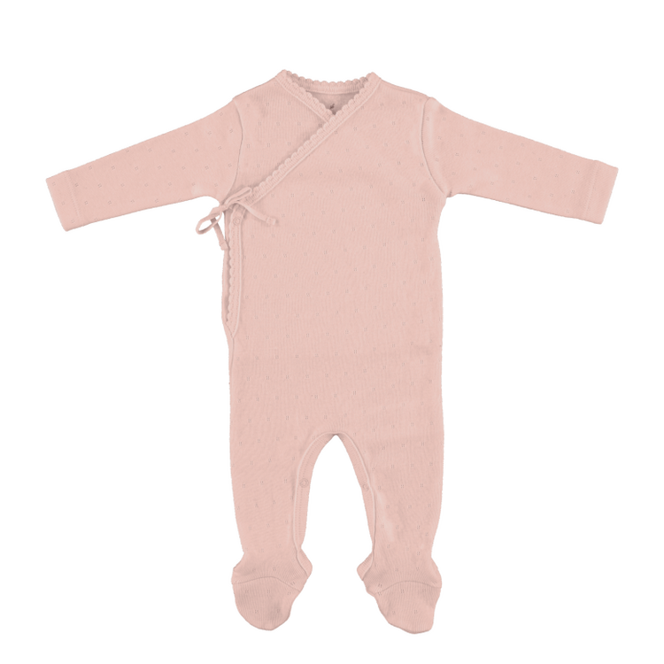 Bebe Organic Bebe Wrap Overall - Blush Pointelle