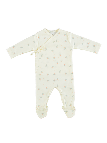 Bebe Organic Ayla Wrap Overall - Pink Branch