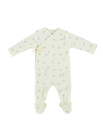 Bebe Organic Aaron Wrap Overall - Blue Branch