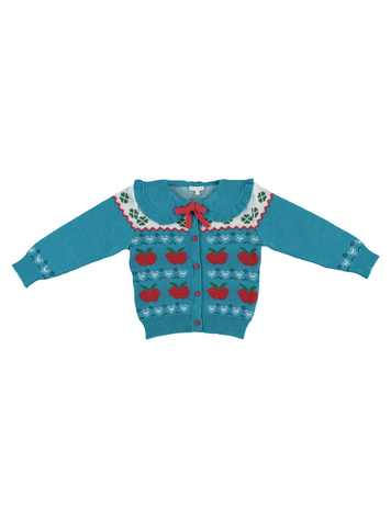 Bebe Organic Clover Cardigan - Big Apple Jaquard Knit