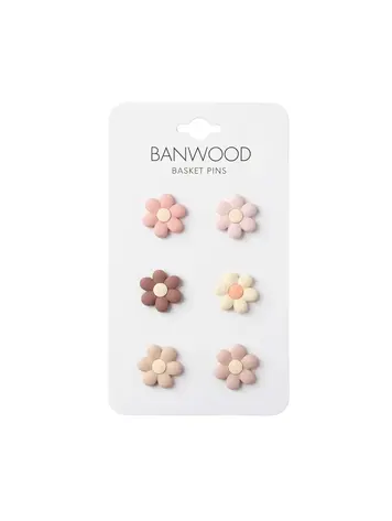Banwood Mandje Pins - Flowers