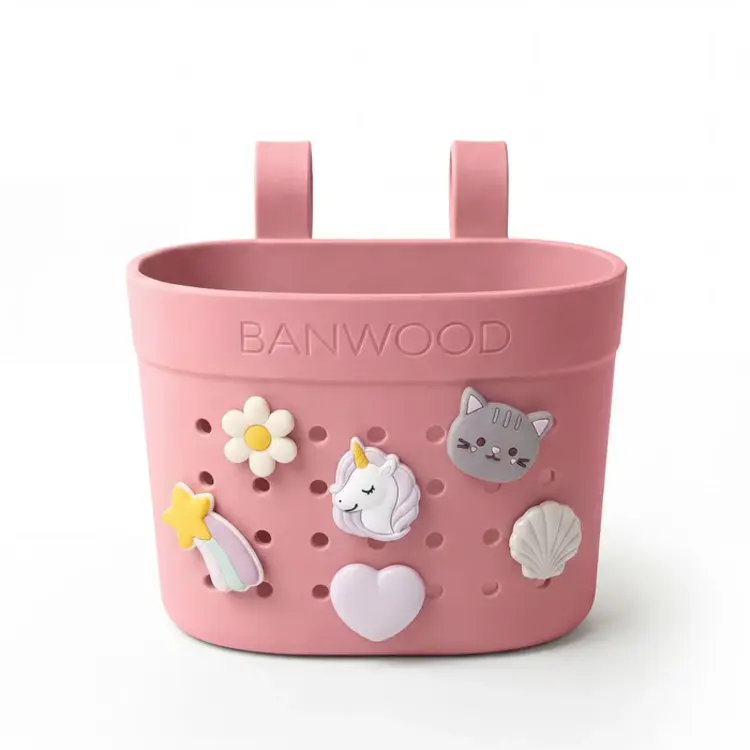 Banwood Pin & Ride Mandje - Raspberry