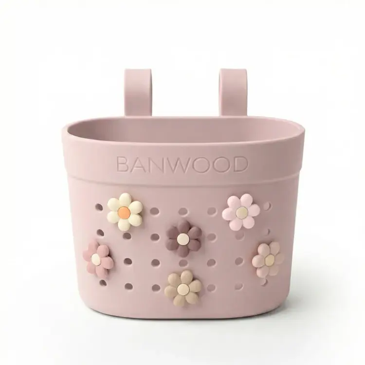 Banwood Pin & Ride Basket - Faded Pink