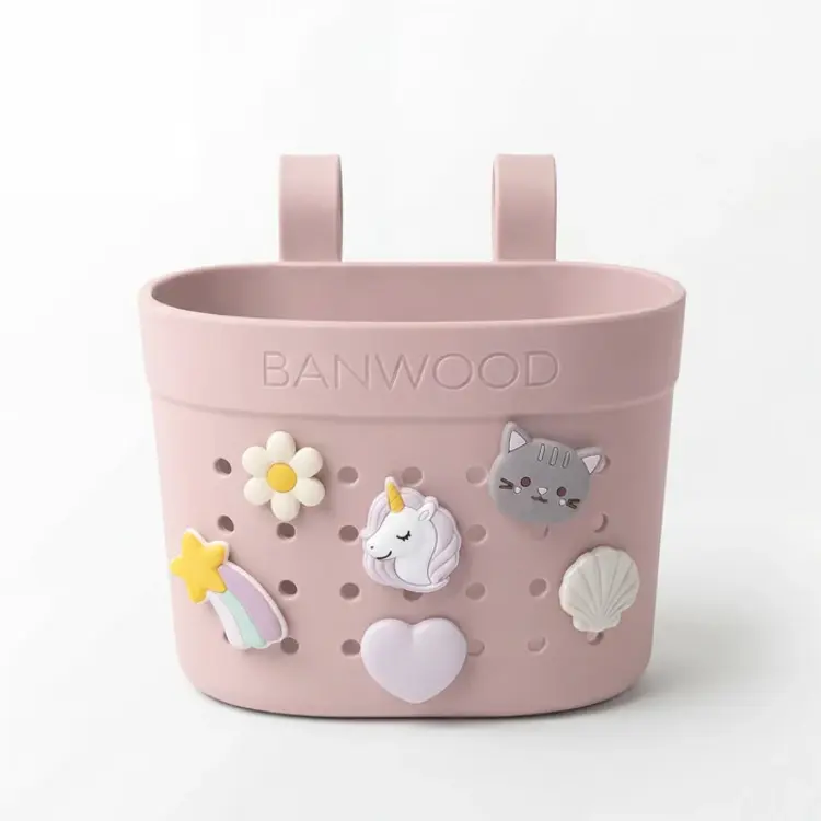 Banwood Pin & Ride Mandje - Faded Pink