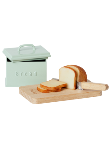 Maileg Bread Box w. Utensils, Miniature