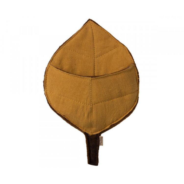 Maileg Baby Hedgehog In Leaf