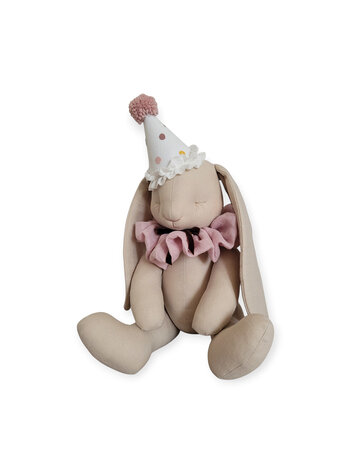 Love me Decoration Konijn - Beige Met Roze Kraag