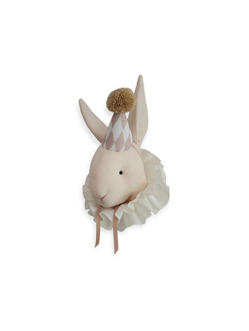 Love me Decoration Dierenhoofd Konijn Circus - Diamanten Hoed