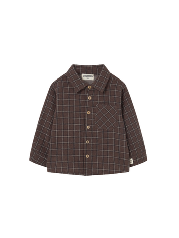 COZMO Bilbo Textured Baby Shirt - Brown