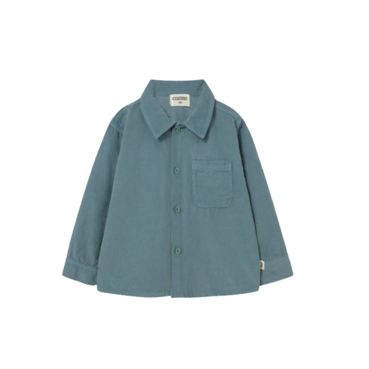 COZMO Dublin Corduroy Baby Shirt - Blue