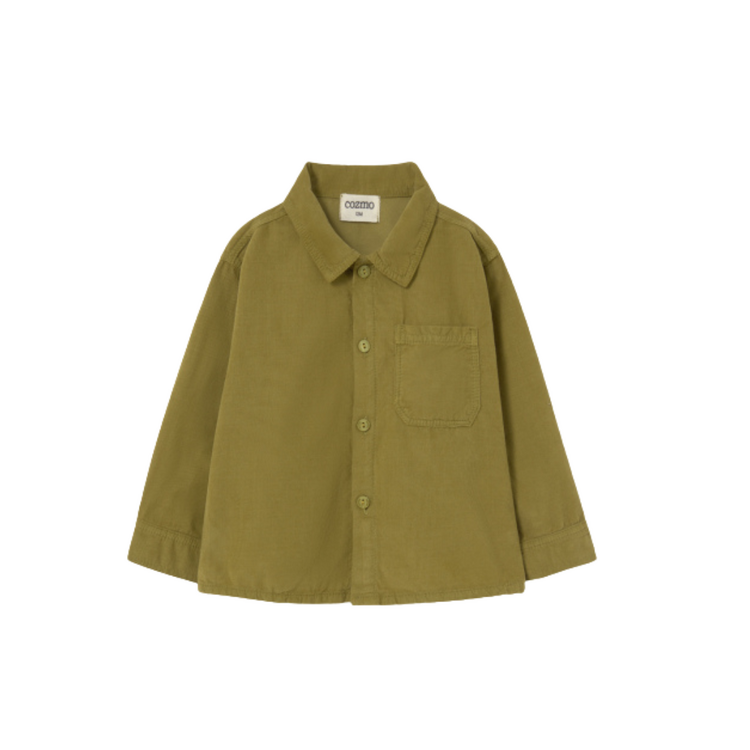 COZMO Dublin Corduroy Baby Shirt - Green