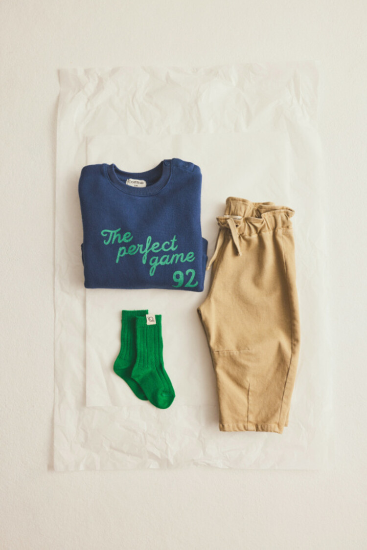COZMO Saul Twill Baby Pants - Stone