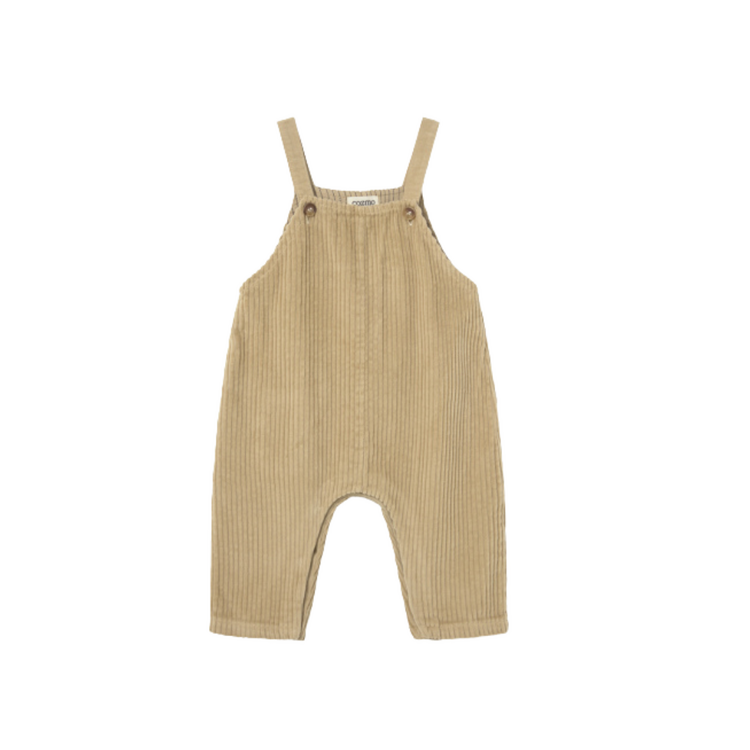 COZMO Dax Corduroy Baby Overalls - Stone