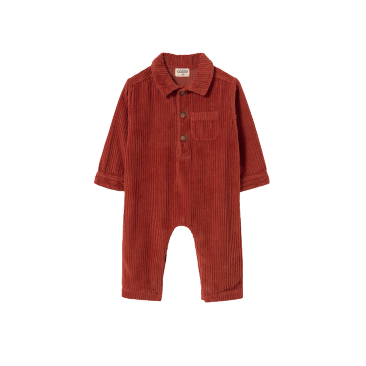 COZMO Blaia Corduroy Baby Jumpsuit  - Ginger
