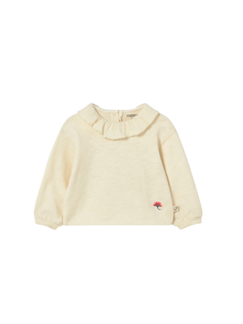 COZMO Clara Baby Ruffle T-shirt - Ivory