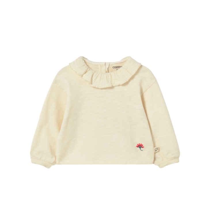 COZMO Clara Baby Ruffle T-shirt - Ivory