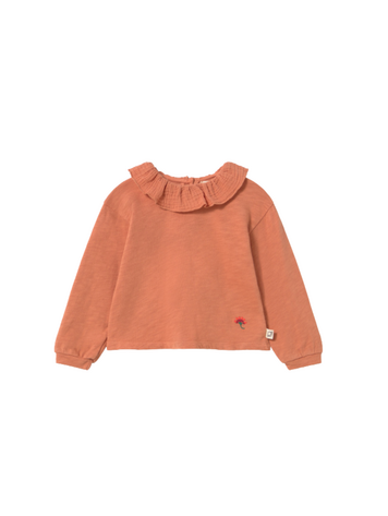 COZMO Clara Baby Ruffle T-shirt - Pink Siena