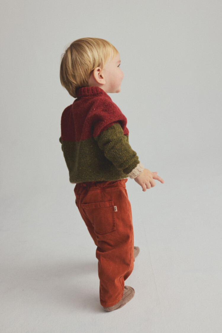 COZMO Tigris Baby Sweater - Ginger Green