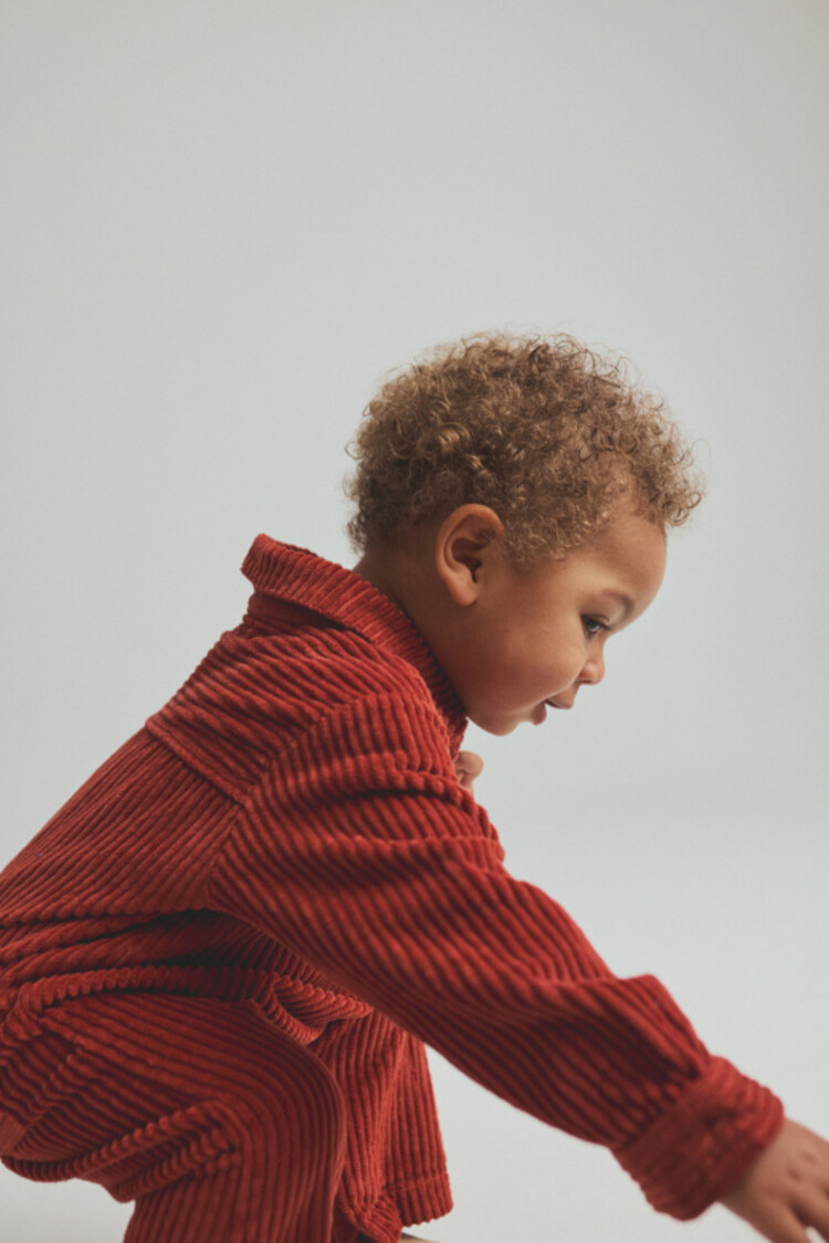 COZMO Blaia Corduroy Baby Jumpsuit  - Ginger