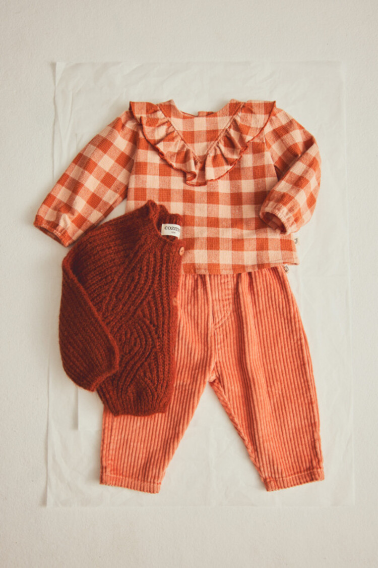 COZMO Miki Corduroy Baby Pants - Pink Siena