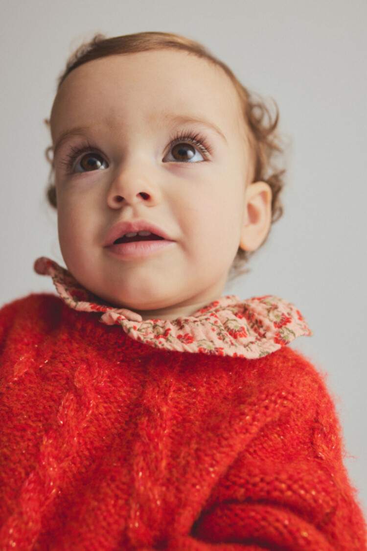 COZMO Alba Baby Sweater - Spicy Orange