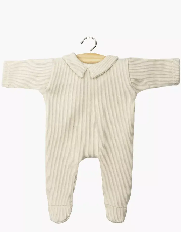 Minikane Babies – Sleep Well Corentin In Linen Ribbed Knit