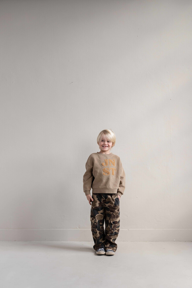 Jenest Unisex Cargo Pants - Caramel Brown Camouflage