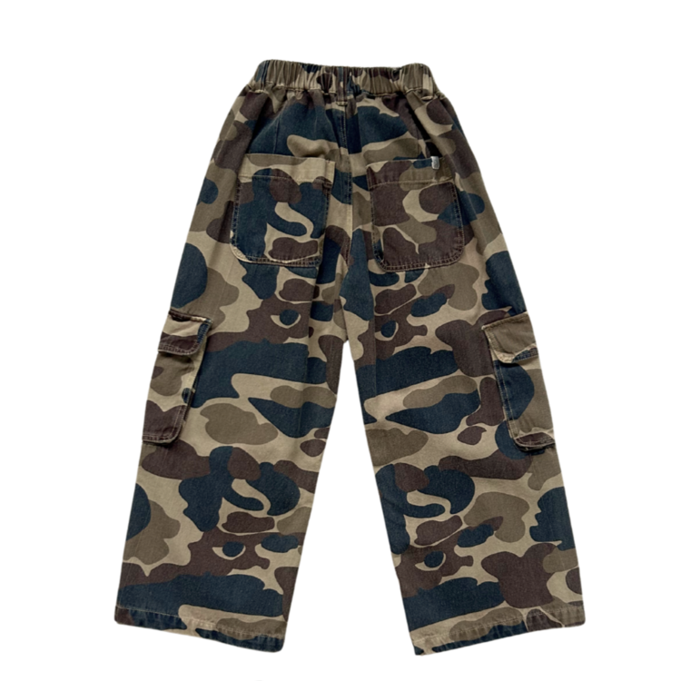 Jenest Unisex Cargo Pants - Caramel Brown Camouflage