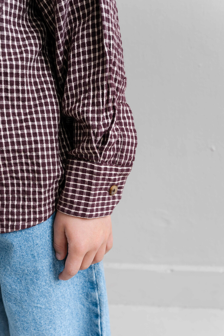 Jenest Scott Shirt - Cherry Bordeaux/Vintage Rose