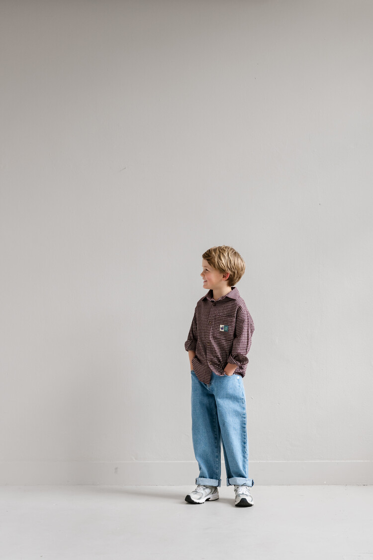 Jenest Scott Shirt - Cherry Bordeaux/Vintage Rose