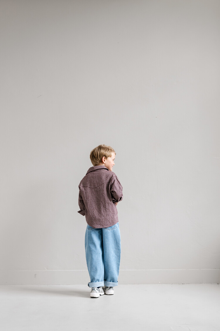 Jenest Scott Shirt - Cherry Bordeaux/Vintage Rose