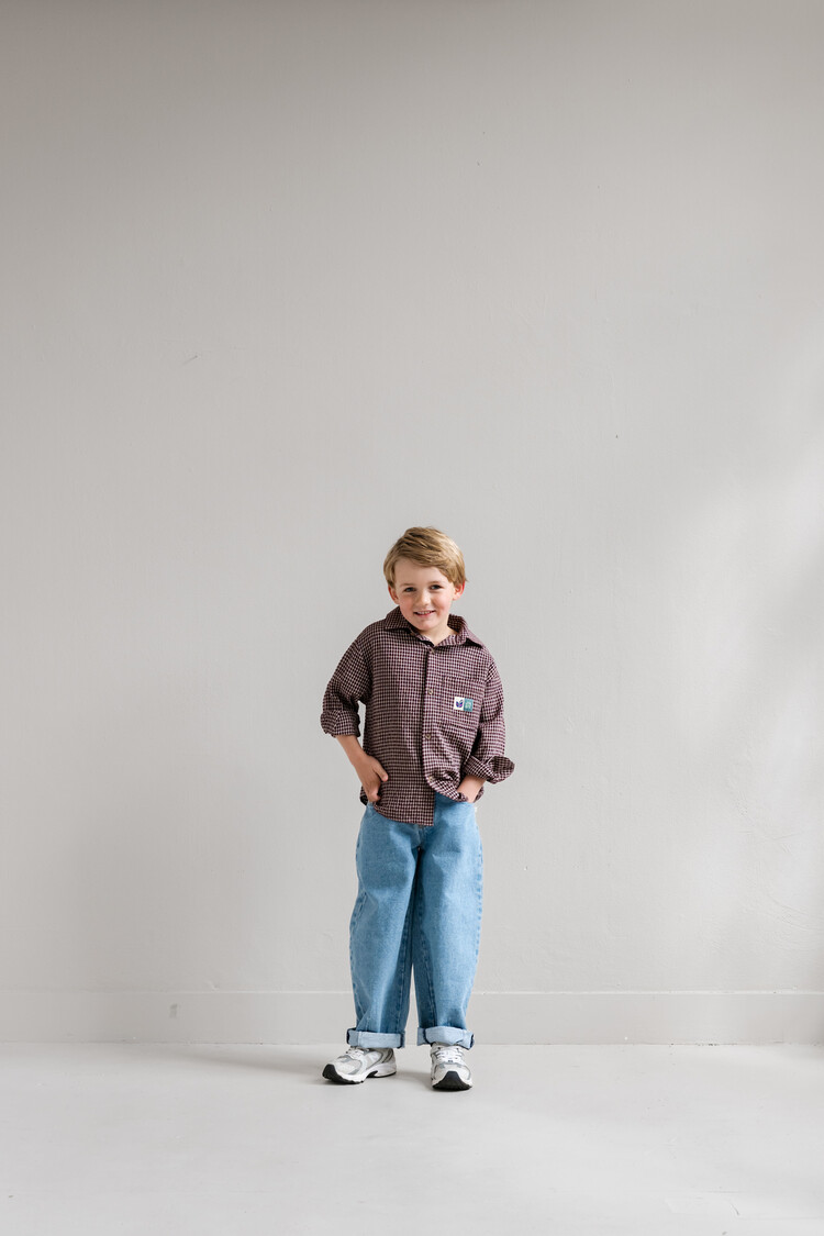 Jenest Scott Shirt - Cherry Bordeaux/Vintage Rose